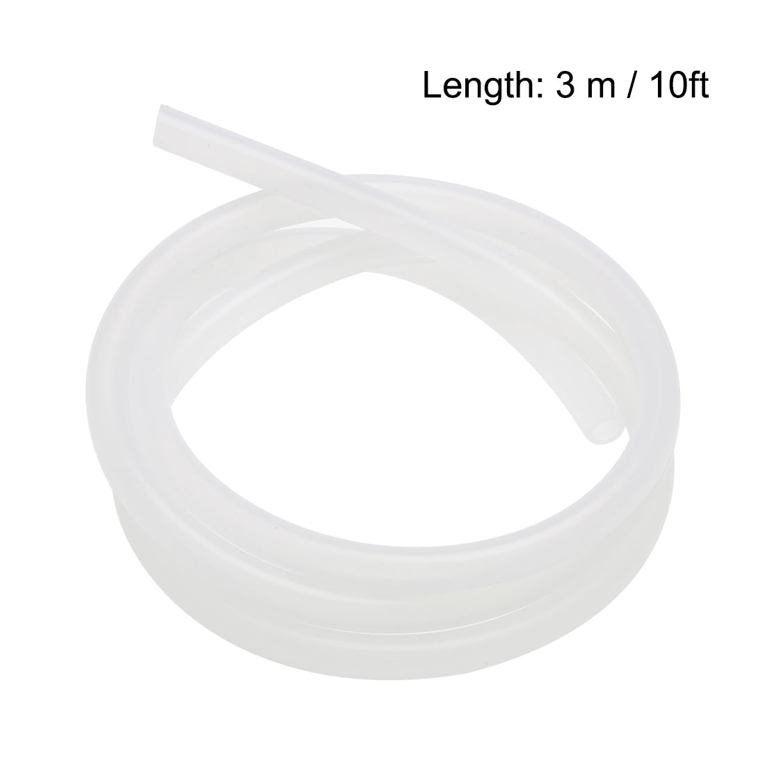 Uxcell Uxcell Silicone Tubing, 1/4" ID x 5/16" OD 10ft Rubber Tube Translucent