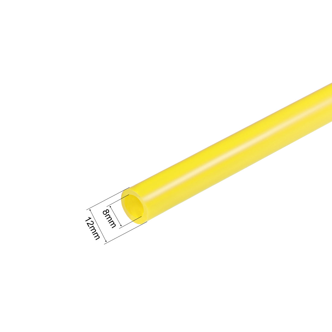 Uxcell Uxcell Silicone Tubing, 5/16 inch ID x 1/2 inch OD 3.3ft Rubber Tube High Temp, Yellow