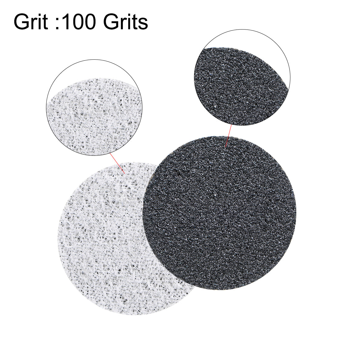 uxcell Uxcell Hook and Loop Sandpaper Disc Wet Dry Silicon Carbide Pads