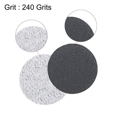Harfington Uxcell Hook and Loop Sandpaper Disc Wet Dry Silicon Carbide Pads