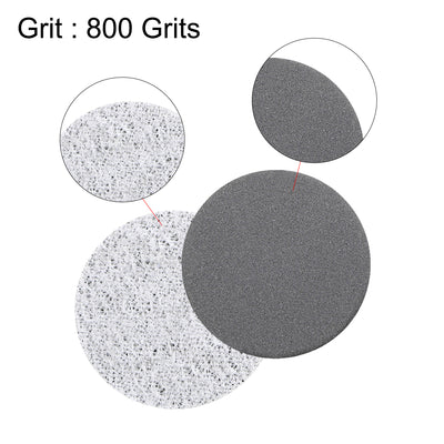 Harfington Uxcell Hook and Loop Sandpaper Disc Wet Dry Silicon Carbide Pads