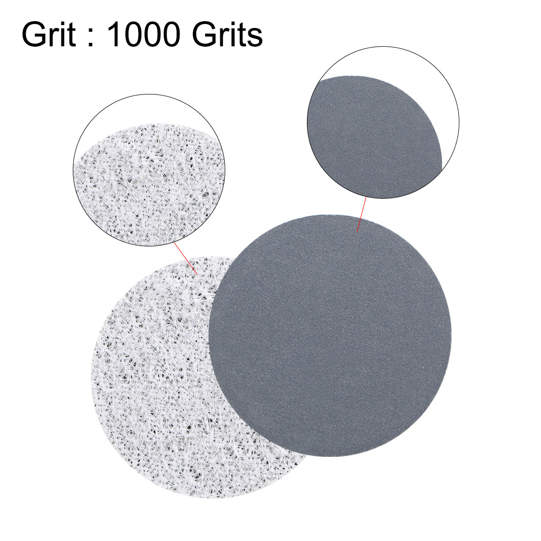 Uxcell Uxcell 1-Inch Hook and Loop Sanding Disc Wet / Dry Silicon Carbide 2500 Grit 25 Pcs