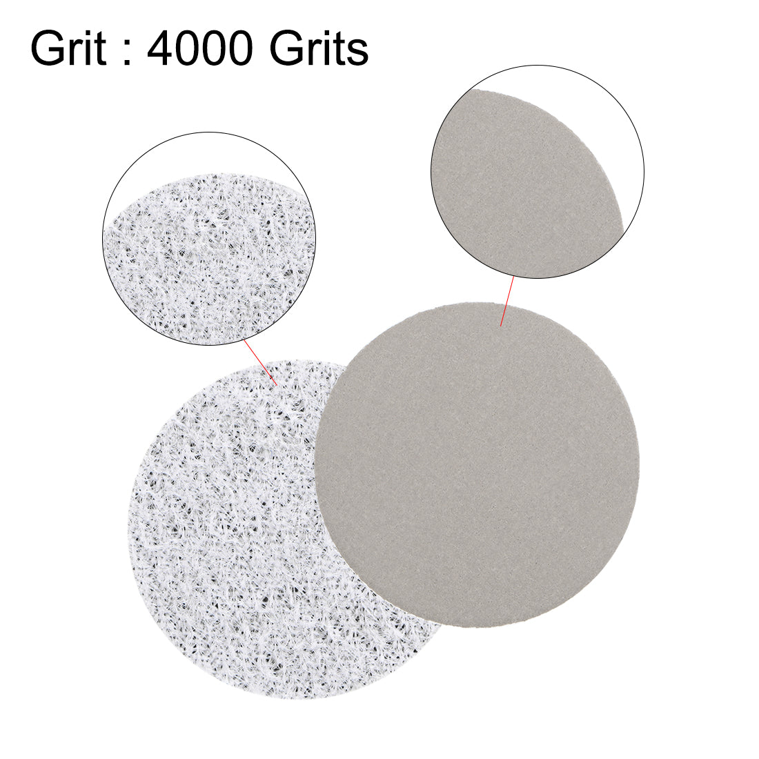 Uxcell Uxcell 1-Inch Hook and Loop Sanding Disc Wet / Dry Silicon Carbide 4000 Grit 50 Pcs