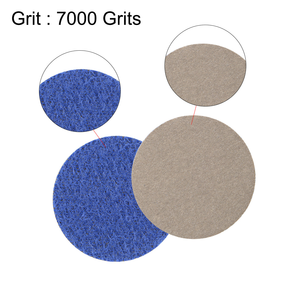 Uxcell Uxcell 1-Inch Hook and Loop Sanding Disc Wet / Dry Silicon Carbide 4000 Grit 50 Pcs