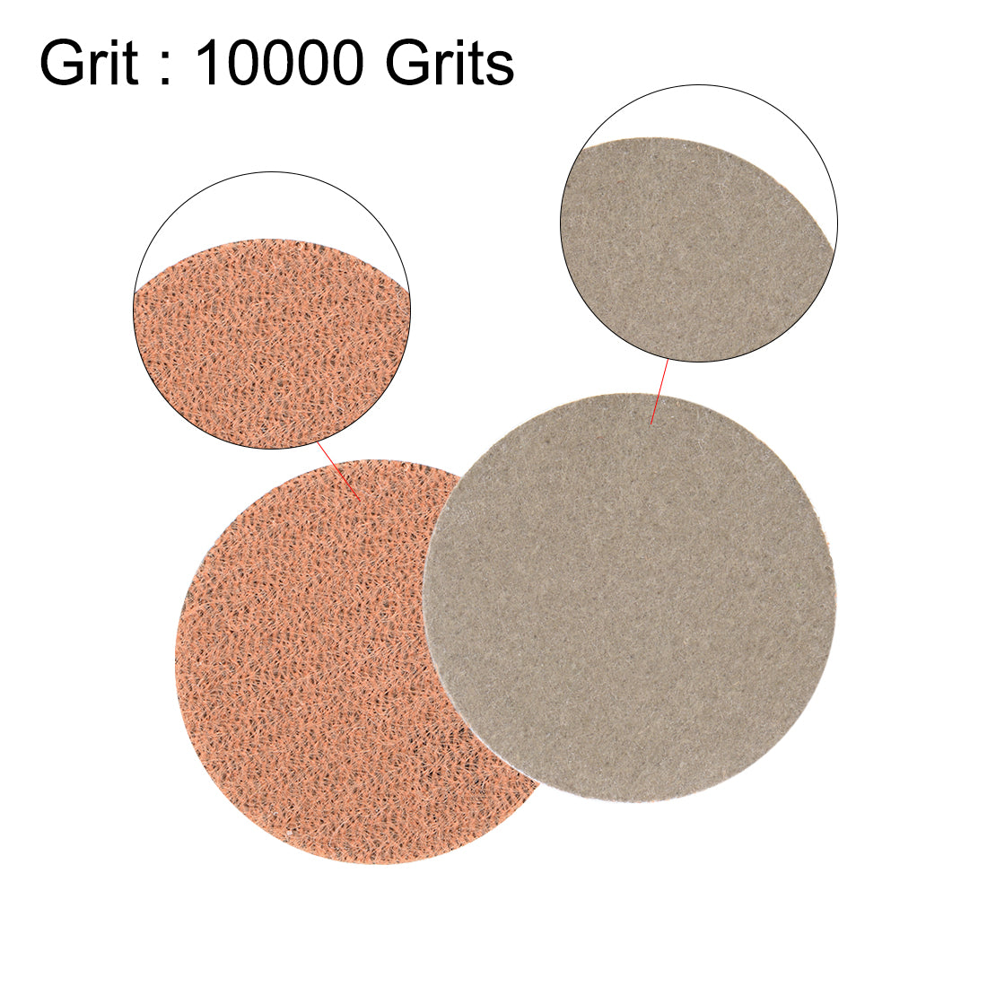 Uxcell Uxcell 1-Inch Hook and Loop Sanding Disc Aluminum Oxide Silicon Carbide 5000 Grit 10pcs