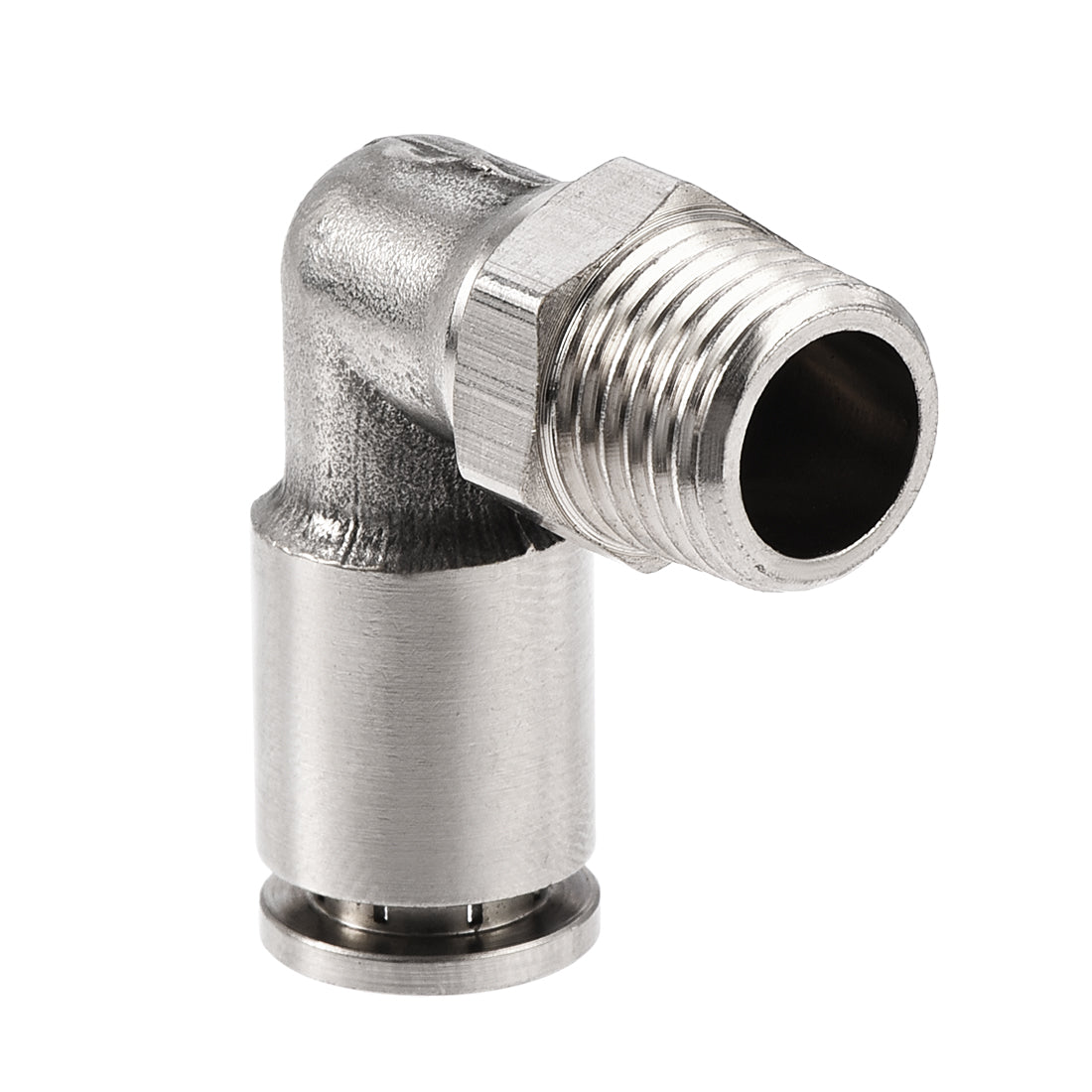Uxcell Uxcell Push to Connect Tube Fitting 6mm Tube to 1/4PT Male Elbow L Shape