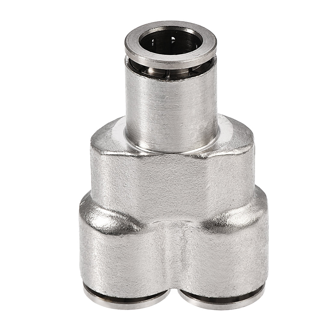 uxcell Uxcell Push To Connect Fittings Y Type Tube Connect 10mm OD Tube Fittings Push Lock Silver Tone