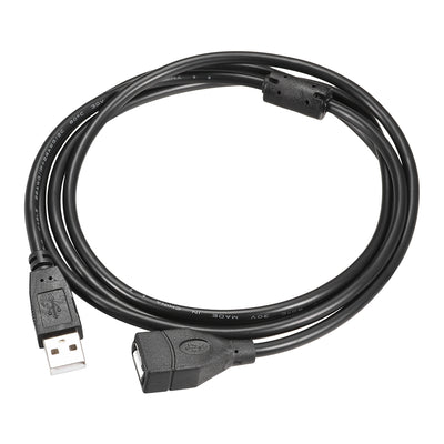 Harfington Uxcell USB Extension Cable,1.5m Type a Male to USB a Female USB Wire Black