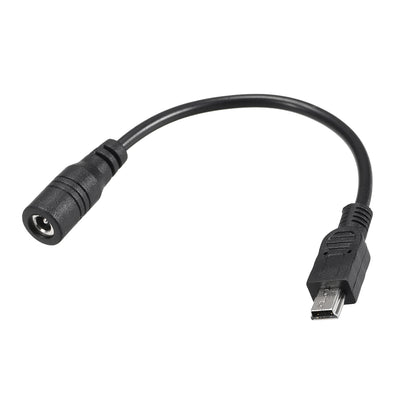 Harfington Uxcell 11cm DC Female Power Supply,4.0x1.7mm Adapter to Mini USB Plug Male Cable