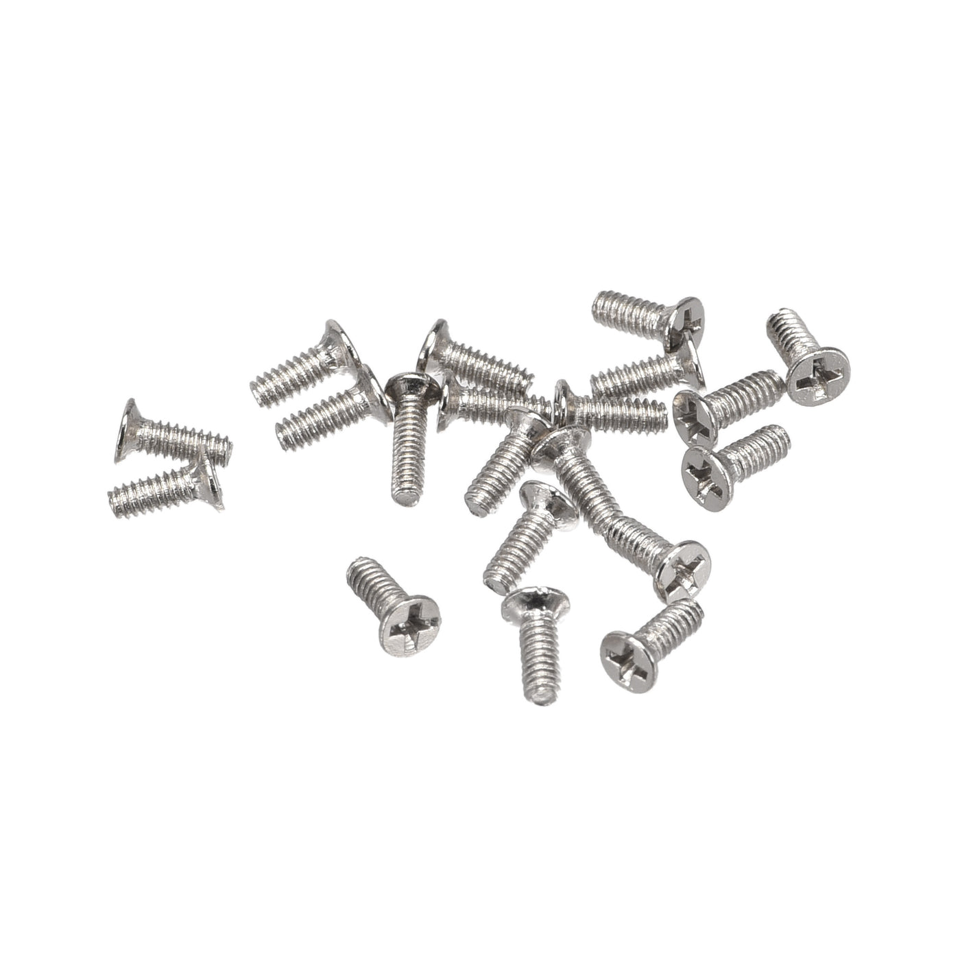 uxcell Uxcell M1.4 x 4mm Tiny Screws Phillips Flat Head Screws Carbon Steel Machine Screws for Glasses Spectacles Watch and Other Small Electronics 500pcs