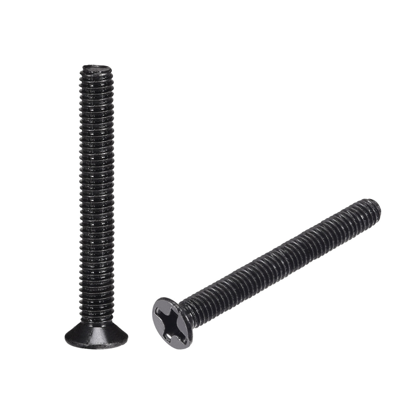 uxcell Uxcell M3 x 25mm Phillips Flat Head Screws Carbon Steel Machine Screws Black for Home Office Computer Case Appliance Equipment 50pcs