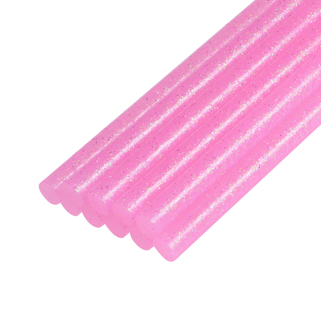 Uxcell Uxcell Mini Hot Glue Sticks for Glue Gun 0.27-inch x 4-inch White Glitter 10pcs