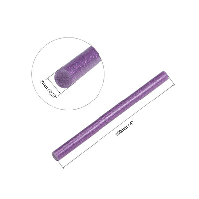 Harfington Uxcell Mini Hot Glue Sticks for Glue Gun 0.27-inch x 4-inch White Glitter 10pcs