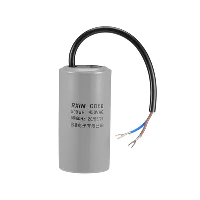 uxcell Uxcell 500uf Motor Star Capacitor 500mfd AC 450V for HVAC Single-Phase 50/60Hz AC Motor