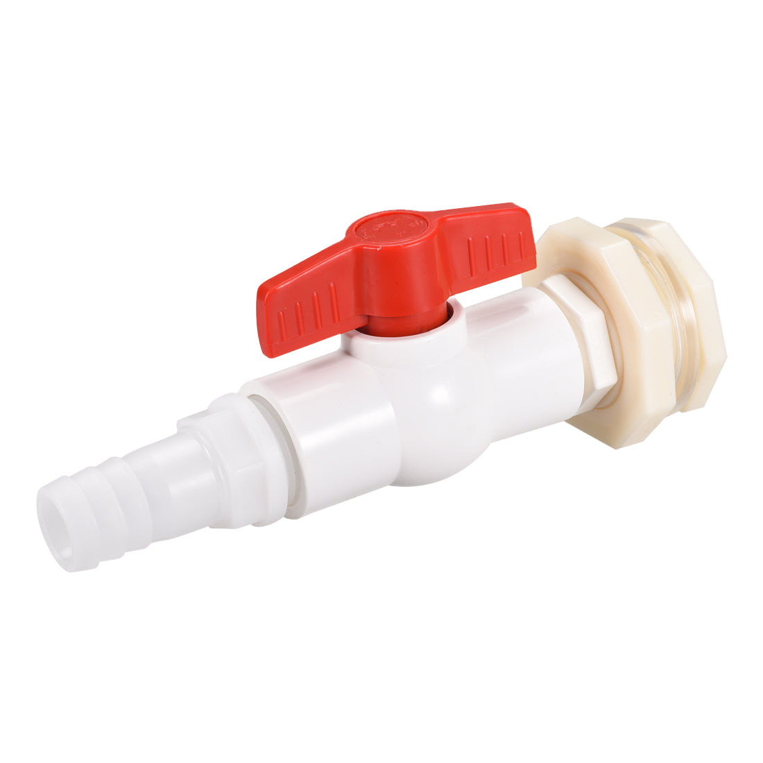 uxcell Uxcell ABS Ball Valve Pagoda Connector Spigot Kit, with Bulkhead Fitting Adapter, for Water Tank