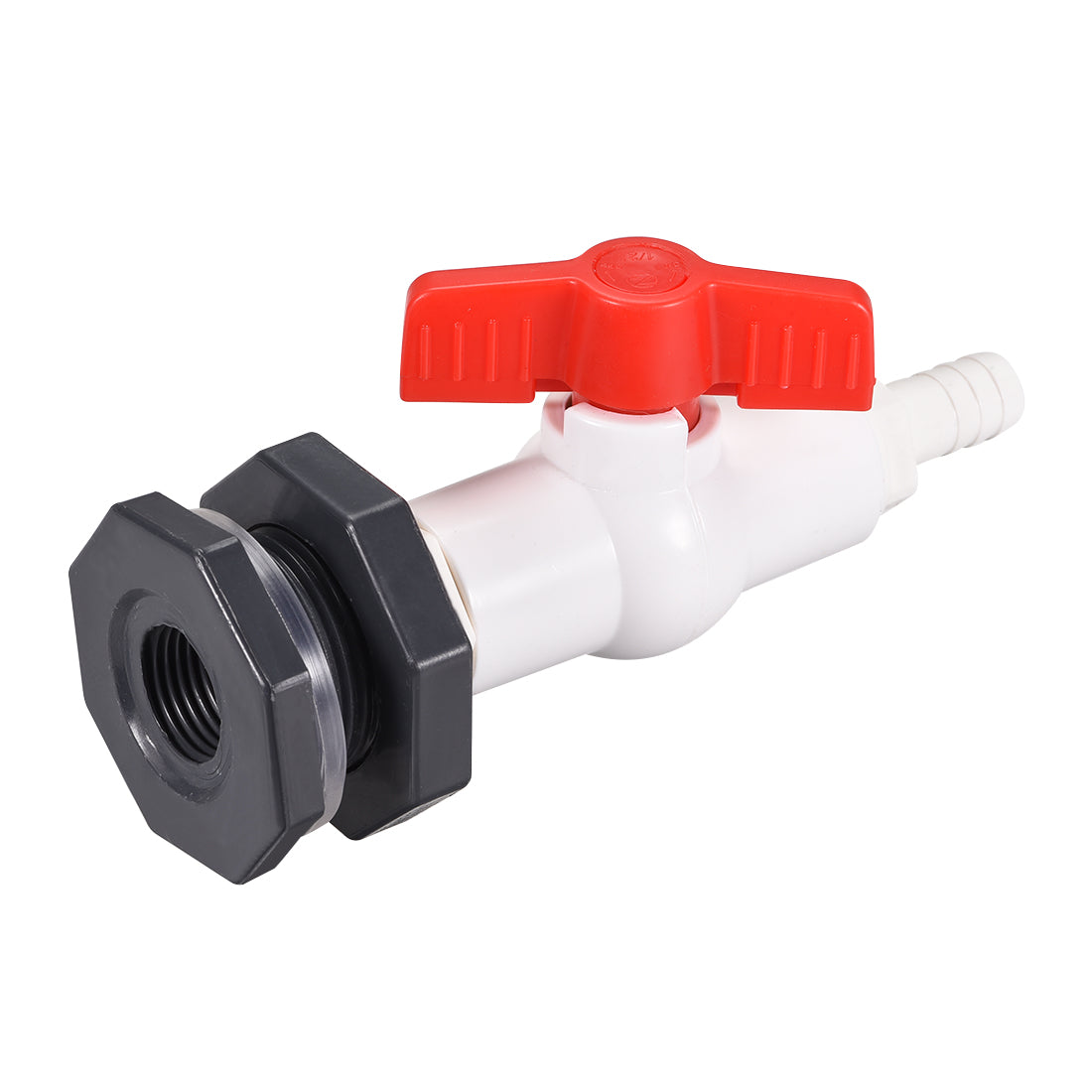 uxcell Uxcell ABS Ball Valve Pagoda Connector Spigot Kit, with Bulkhead Fitting Adapter, for Water Tank