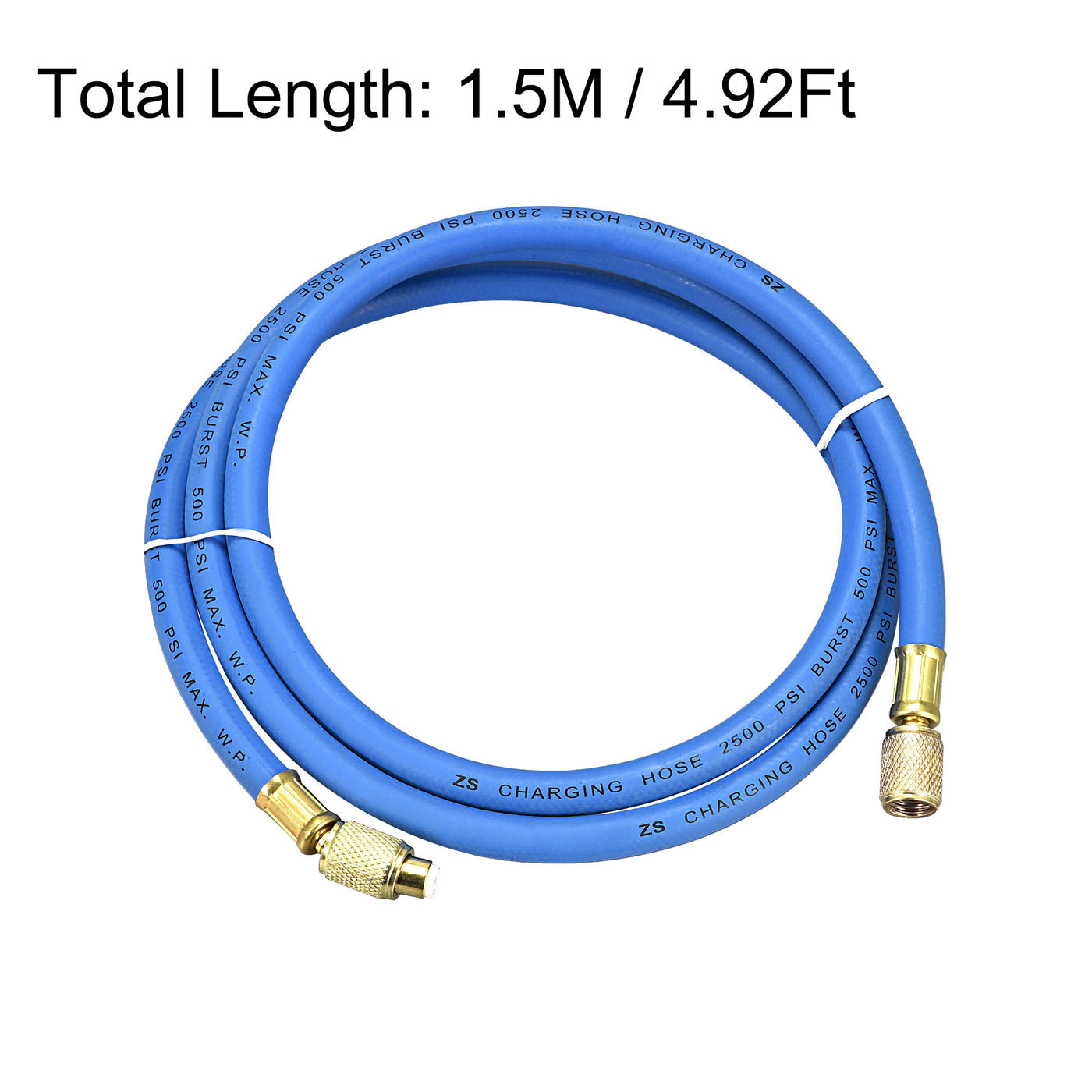 uxcell Uxcell Refrigerant Charging Hose, Copper Plating Connector, for Automotive or Home HVAC Air Conditioner Refrigeration Maintenance