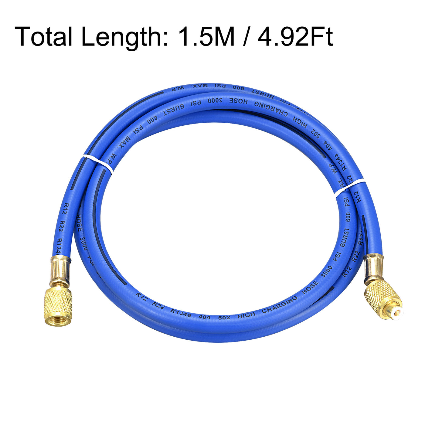 uxcell Uxcell Refrigerant Charging Hose, with Copper Plating Connector, for Automotive or Home HVAC Air Conditioner Refrigeration Maintenance