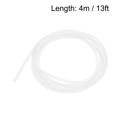 Harfington Uxcell Silicone Tube, 3/8 inch ID x 1/2 inch OD 4m/13ft  Tubing Clear