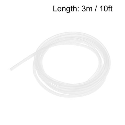 Harfington Uxcell Silicone Tube, 2mm ID x 3mm OD 3 Meter/10ft Tubing Clear