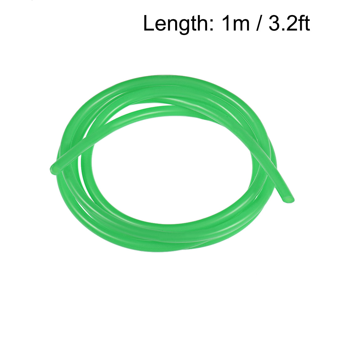 Uxcell Uxcell Silicone Tube, 4mm ID x 6mm OD 1m/3.3ft  Tubing Green