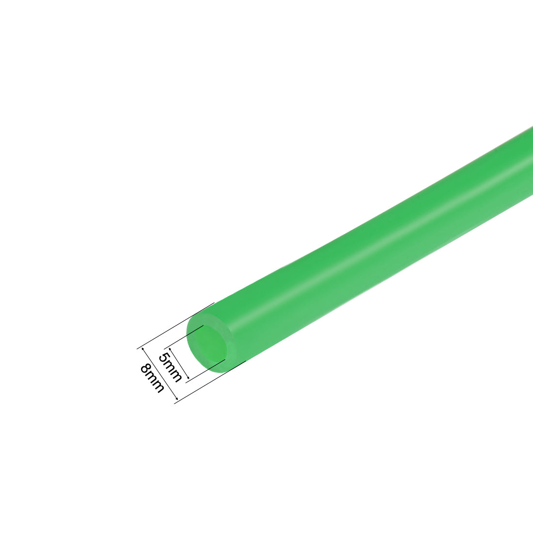 Uxcell Uxcell Silicone Tube, 4mm ID x 6mm OD 1m/3.3ft  Tubing Green