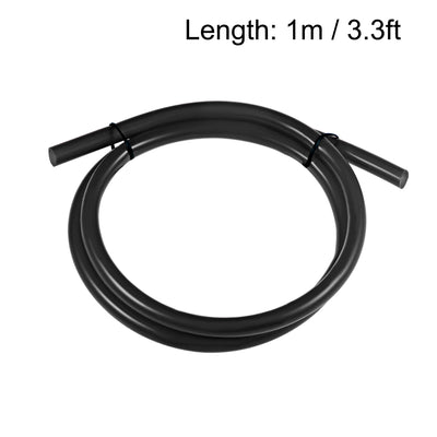 Harfington Uxcell Silicone Tube, 5/16 inch ID x 3/8 inch OD 1m/3.3ft Tubing Black