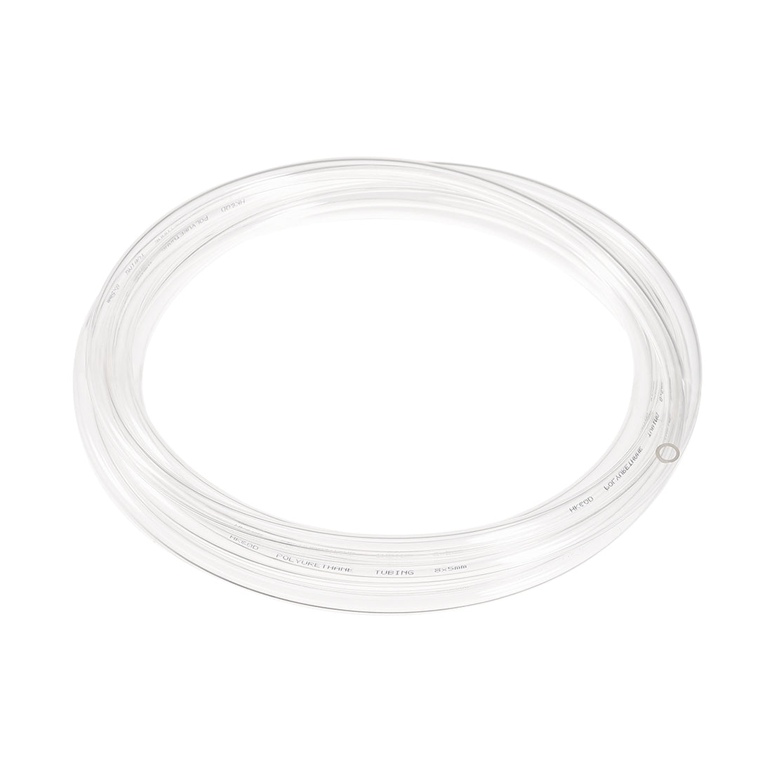 Uxcell Uxcell 8mm OD 5mm ID 7m Long Clear PU Air Tubing Pipe Hose for Air Line Tube Fluid Transfer Pneumatic Tubing