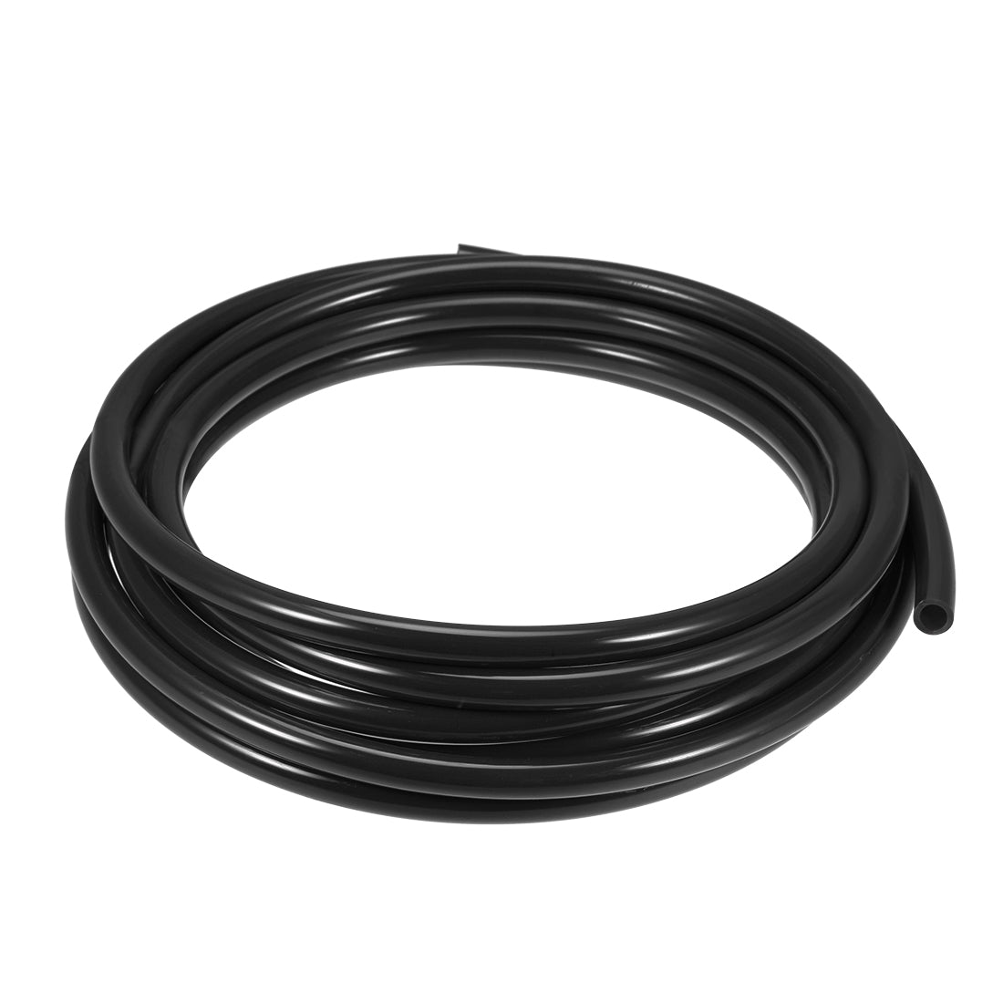 Uxcell Uxcell 12mm OD 8mm ID 5m Long Black PU Air Tubing Pipe Hose for Air Line Tube Fluid Transfer Pneumatic Tubing