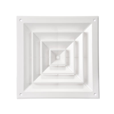 Harfington Uxcell Square Air Vent Duct Connector, 290x290mm, Fitting 200mm ID Ducting, for Heating Cooling Ventilation System, ABS, Plastic, White