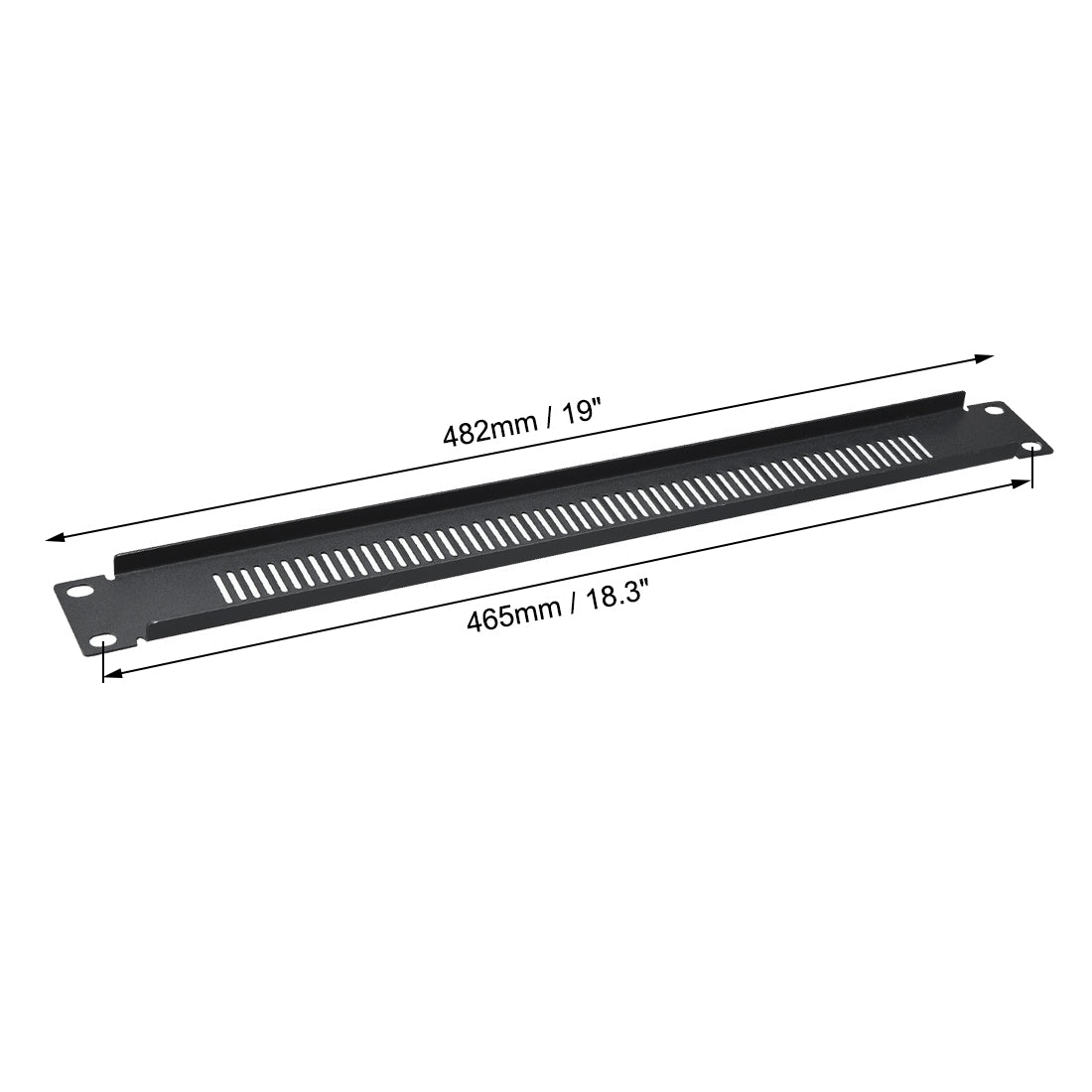 uxcell Uxcell 1U Blank Rack Mount Panel Spacer 2pcs with Venting for 19-Inch Server Network Rack Enclosure Or Cabinet
