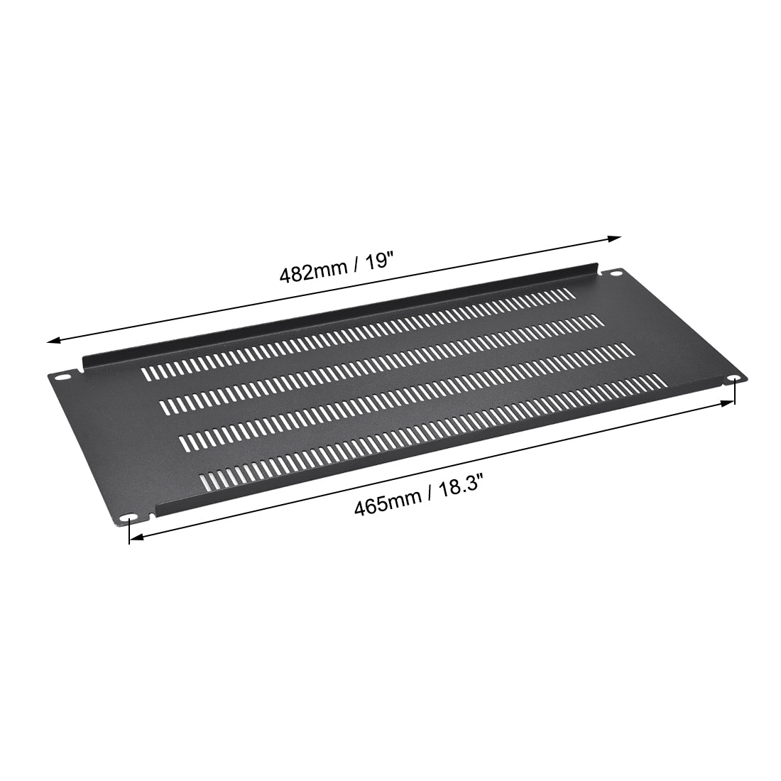 uxcell Uxcell 4U Blank Rack Mount Panel Spacer with Venting for 19-Inch Server Network Rack Enclosure Or Cabinet