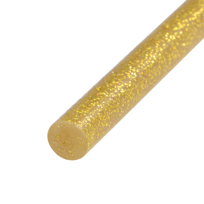 Harfington Uxcell Mini Hot Glue Gun Sticks 4-inch x 0.27-inch for Glue Guns, Glitter Gold 16pcs
