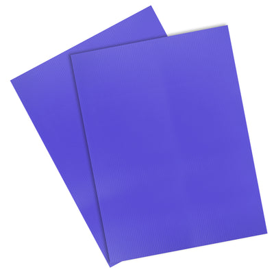 Harfington Uxcell Corrugated Plastic Sheets,3mm Blue Blank Yard Lawn Signs,12Inch x 16Inch 2pcs