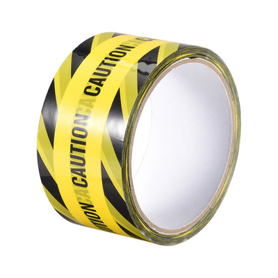 Harfington Uxcell Caution Stripe Sticker Adhesive Tape CAUTION Mark, 82 Ft x 2 Inch(LxW), Yellow Black for Workplace Office Wet Floor Caution