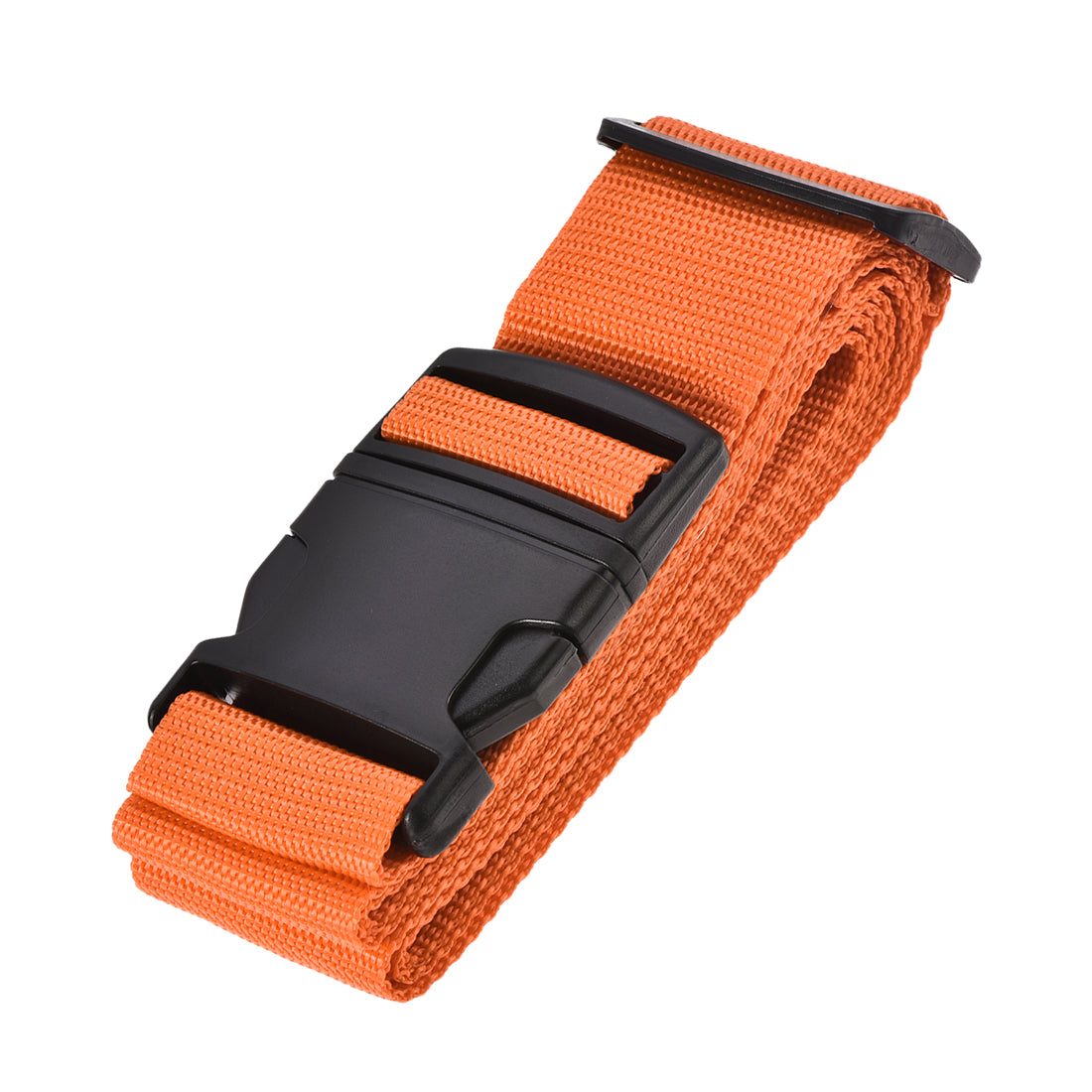 uxcell Uxcell Luggage Strap Suitcase Belt with Buckle Label, 2Mx5cm Adjustable PP Travel Bag Packing Accessory, Orange