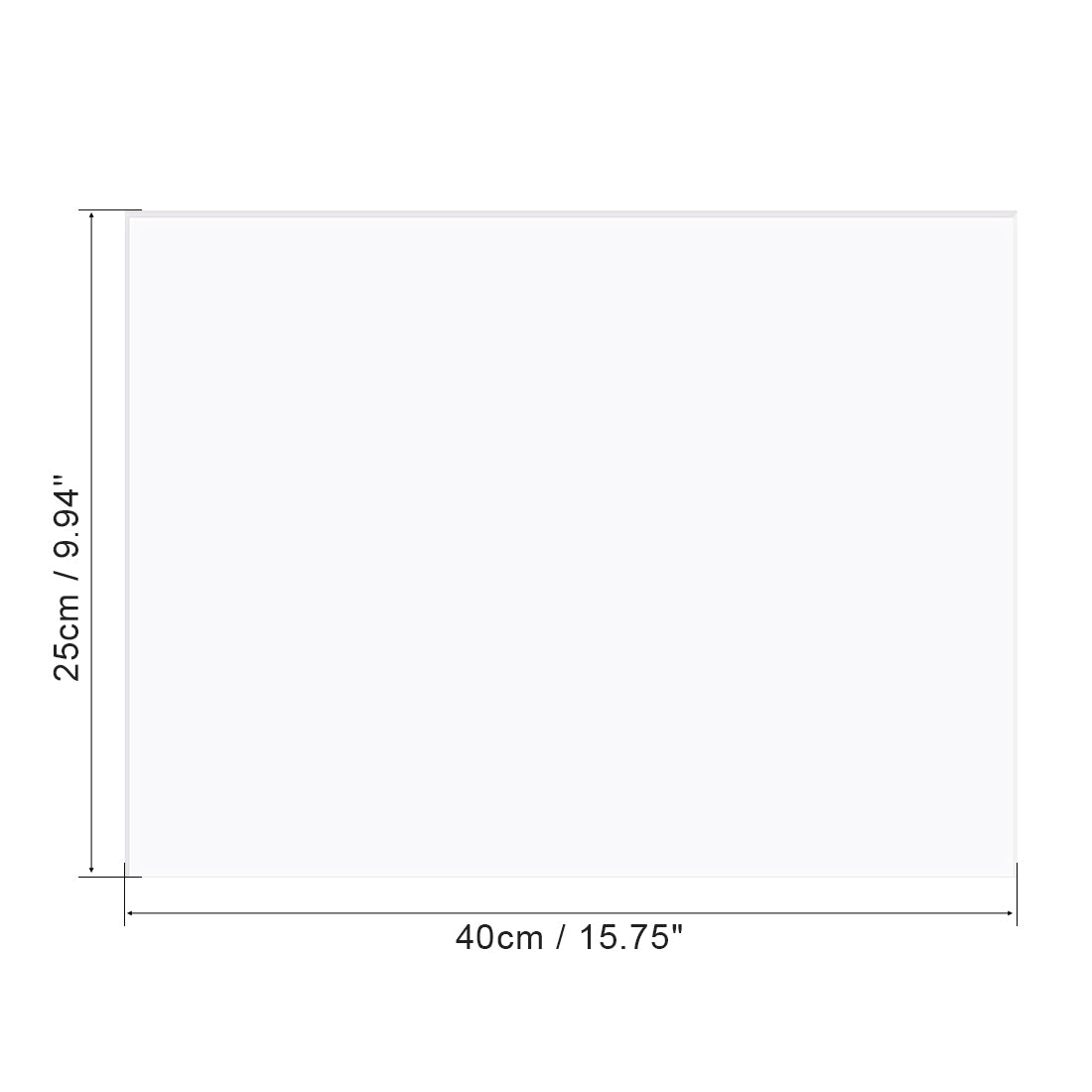 uxcell Uxcell Acrylic Sheet,White,2mm Thick,25cm x 40cm,Plastic Board