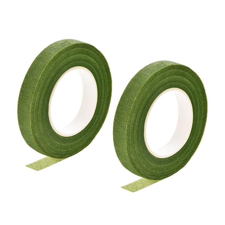 Uxcell 2 Roll Silver Floral Tape - 1/2 Inch Wide X 30 Yards Each For Flower Arrangements