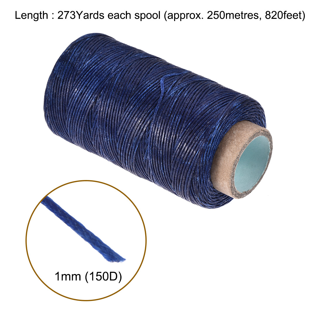 uxcell Uxcell Leather Sewing Threads Polyester Flat Waxed Cord
