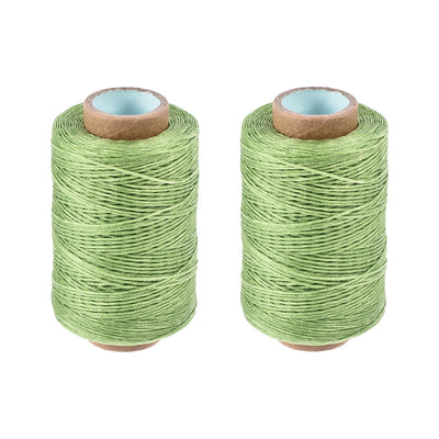 Harfington Uxcell Leather Sewing Threads Polyester Flat Waxed Cord
