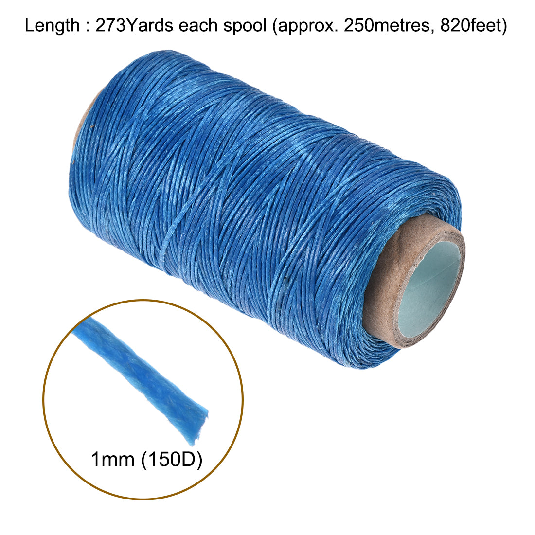 uxcell Uxcell Leather Sewing Threads Polyester Flat Waxed Cord