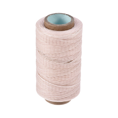Harfington Uxcell Leather Sewing Thread 273Yards 150D/1mm Waxed Cord Stitching Flat Thread, Purple