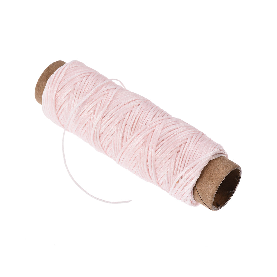 Uxcell Uxcell 6pcs Leather Sewing Thread 33 Yards 150D/1mm Waxed Flat Cord (Pale Pink)