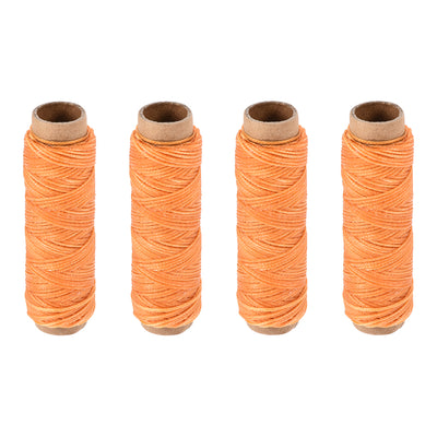 Harfington Uxcell Leather Sewing Threads Polyester Flat Waxed Cords
