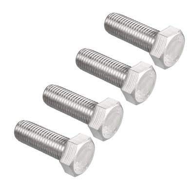 uxcell Uxcell Hex Bolt, Stainless Steel Fully Threaded Hexagonal Head Screw Bolts