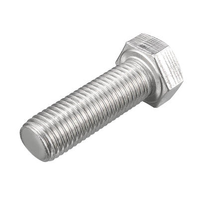 Harfington Uxcell Hex Screw Bolt, Metric M16x30mm 304 Stainless Steel Fully Threaded Bolts 4pcs