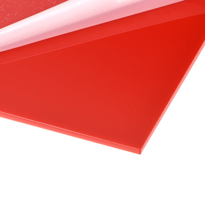Harfington Uxcell Acrylic Sheet Clear Cast,Red,2.36 x 4.72-Inch,0.07inch Thick