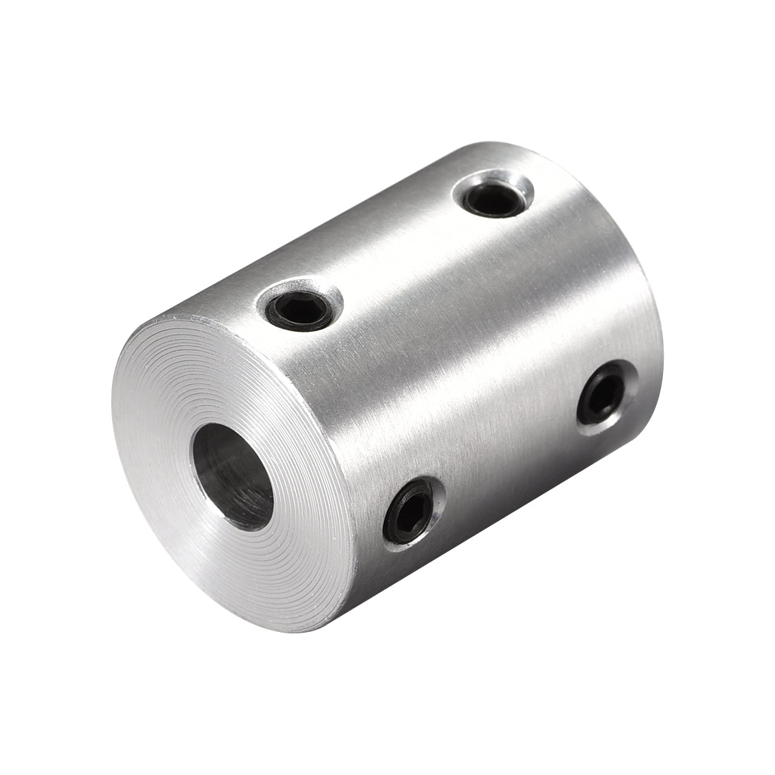 Uxcell Uxcell 6.35mm to 6.35mm Bore Rigid Coupling 25mm Length 19mm Diameter Aluminum Alloy Shaft Coupler Connector Silver