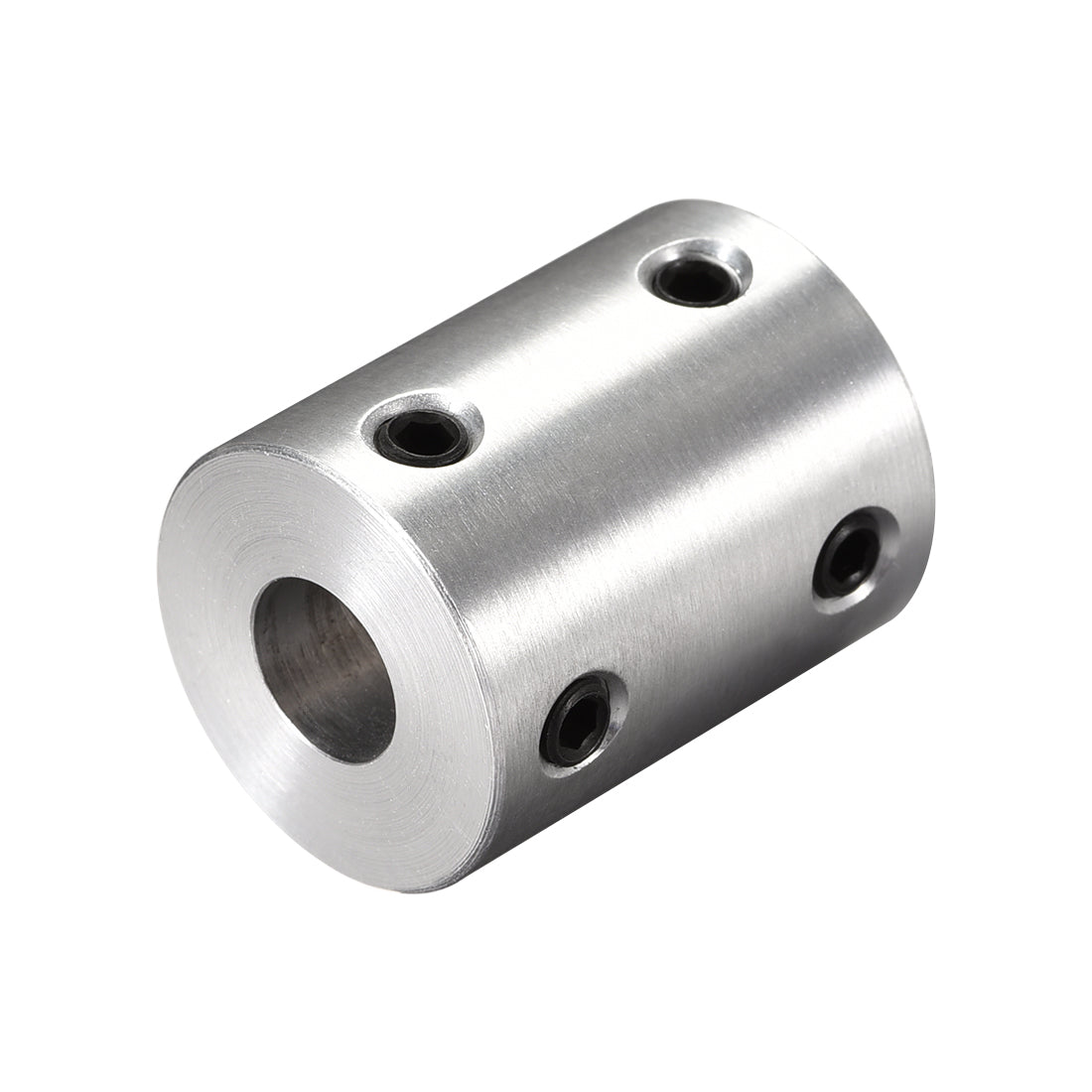 Uxcell Uxcell 10mm to 10mm Bore Rigid Coupling 25mm Length 20mm Diameter Aluminum Alloy Shaft Coupler Connector Silver