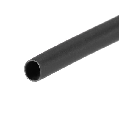 uxcell Uxcell Heat Shrink Tubing, 1mm Dia 2.7mm Flat Width 2:1 rate 10ft - Black